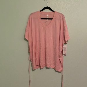 Lululemon Side Tie V Neck Tee